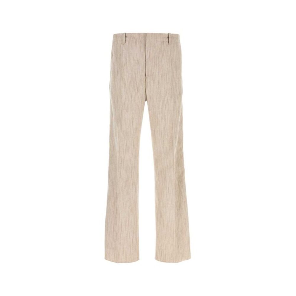 Bottega Veneta Men Melange Sand Viscose Blend Pant